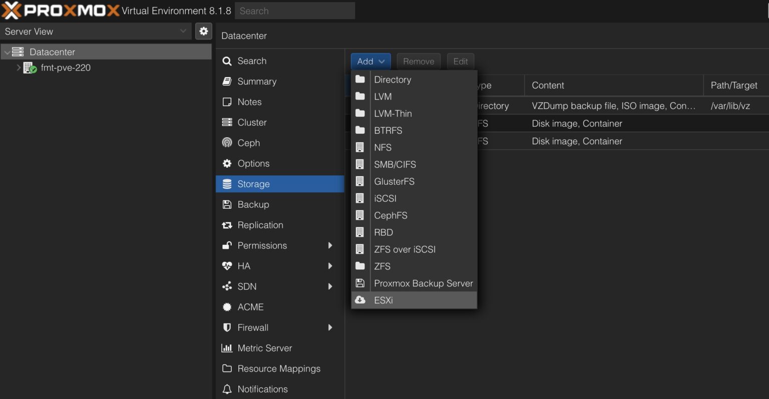New VMware ESXi to Proxmox VE Import Wizard Available - ServeTheHome
