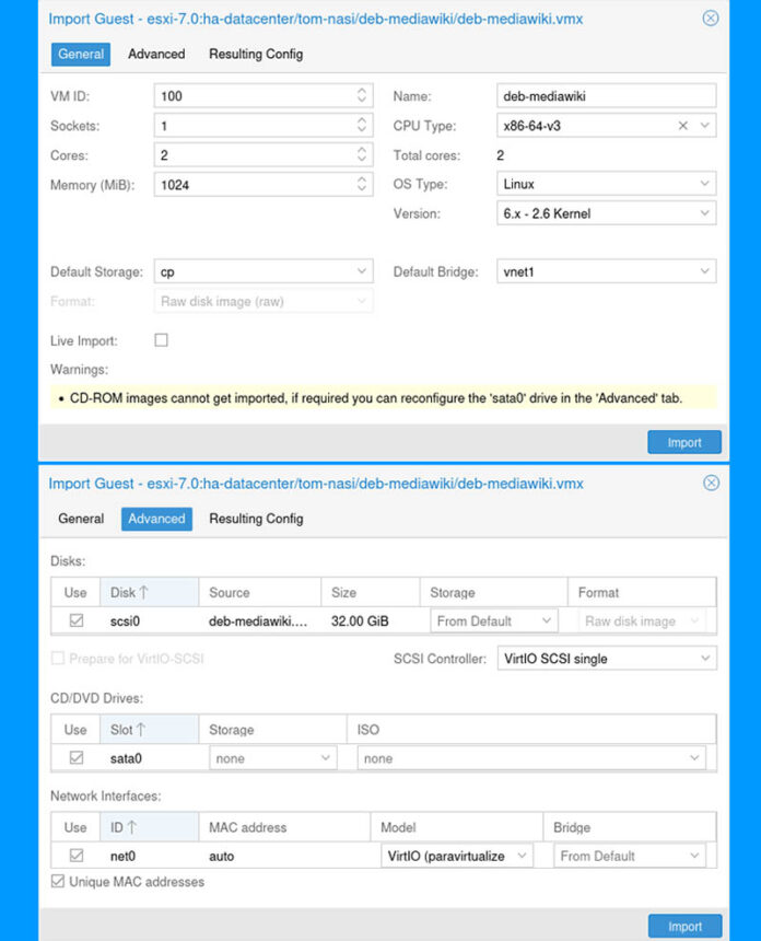 New VMware ESXi to Proxmox VE Import Wizard Available - ServeTheHome
