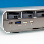 QNAP TBS H574TX Front Thunderbolt USB Copy Power Buttons 1