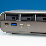 QNAP TBS H574TX Front Thunderbolt USB Copy Power Buttons 2