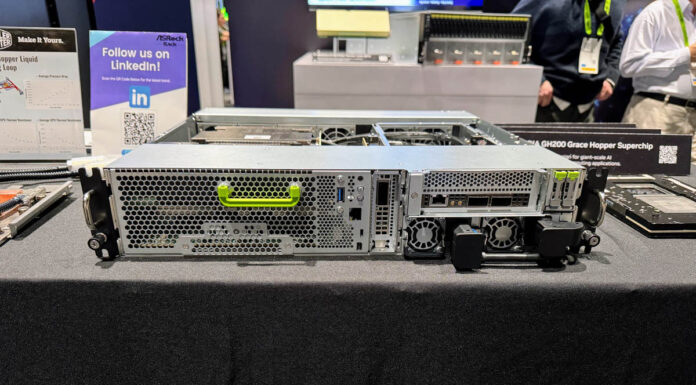 ASRock Rack MECAI-GH200 Short-Depth NVIDIA Grace Hopper Server ASRock Rack MECAI GH200 NVIDIA GTC 2024
