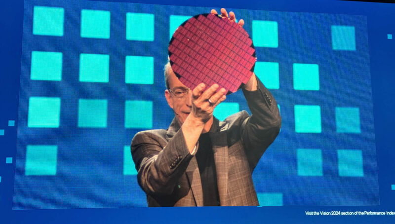 Intel Vision 2024 Keynote Pat G With Sierra Forest Intel 3 Wafter Copy
