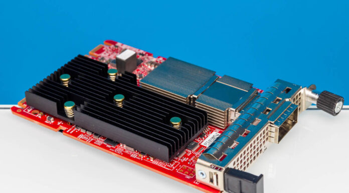 Broadcom 400GbE NICs Launched for the AI Era Broadcom 400GbE OCP NIC 3.0 Angle 2