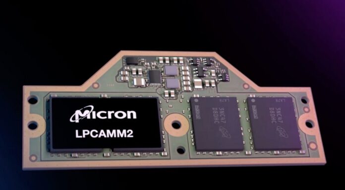 Micron LPCAMM2 LPDDR5X Replacing SODIMMs Up to 64GB Micron LPCAMM2 Module