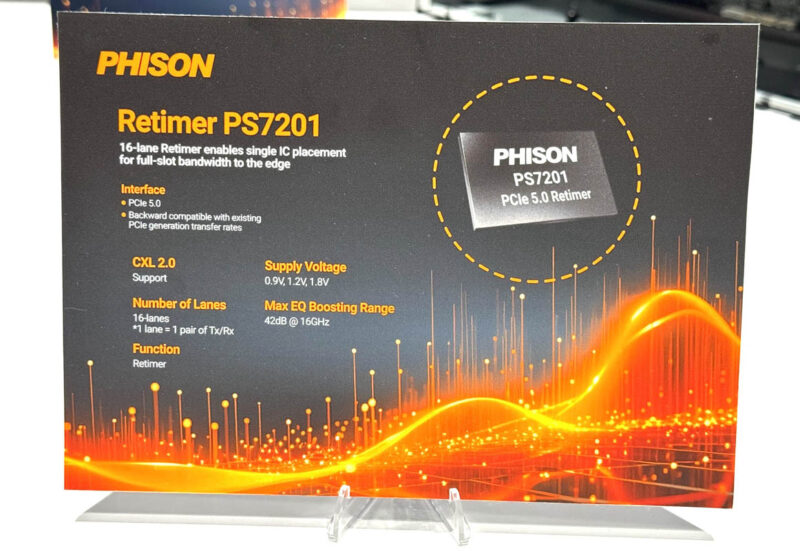 Phison Retimer PS7201 Specs