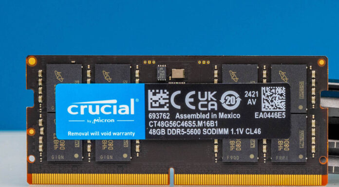Our Top 96GB DDR5-5600 SODIMM Kit Crucial 2x 48GB Kit Micron Crucial 96GB DDR5 5600 2x 48GB SODIMM Kit 3