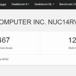 ASUS NUC 14 Pro Geekbench 6
