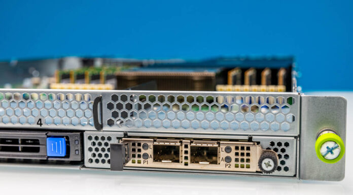 Tyan GC70-B8033 1U AMD EPYC Milan Server Review Tyan GC70 B8033 With Marvell FastLinQ QL41232HQCU OCP NIC 3.0 1