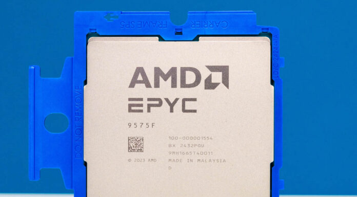 Picking Server CPUs for Databases in 2025 is Still Complex AMD EPYC 9575F Front 1