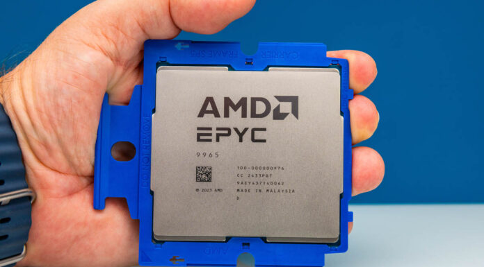 AMD EPYC 9005 Turin Turns Transcendent Performance with 768 Threads Per Server AMD EPYC 9965 In Hand 2