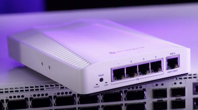 MikroTik CRS304-4XG-IN 4-port 10Gbase-T Switch Launched MikroTik CRS304-4XG-IN Launch 2