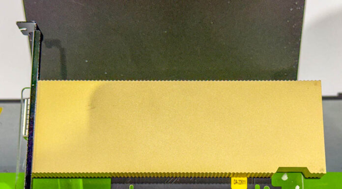 This is the Next-Gen NVIDIA ConnectX-8 SuperNIC for 800Gbps Networking NVIDIA ConnectX 8 SuperNIC Front At SC24 1