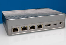 iKoolCore R2 Max Dual 10Gbase-T and 2.5GbE Fanless Mini PC Hands-on IKoolCore R2 Max Rear Three Quarter
