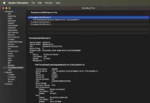 How to See Thunderbolt and USB4 Device Information on a Mac Apple MacOS Thunderbolt Bus 0 Anker 778 Connected