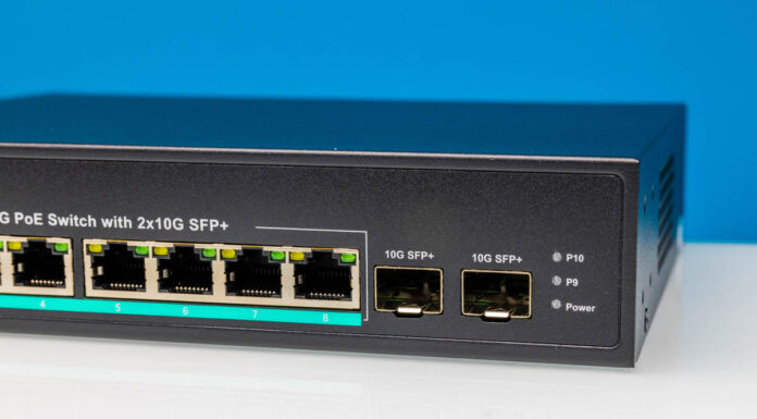 Gigaplus GP-S25-0802P PoE 8-port 2.5GbE and 2-port 10G Review GigaPlus GP S25 0802P Front 10G