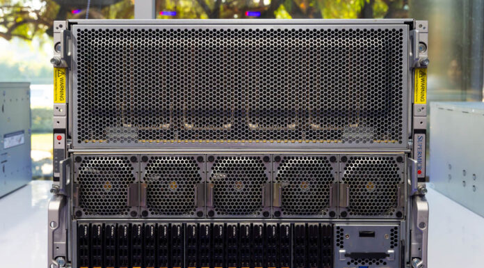 Supermicro SYS-821GE-TNHR 8x NVIDIA H200 GPU Air Cooled AI Server Supermicro SYS 821GE TNHR Front