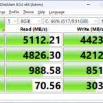 WD Blue SN5000 1TB CrystalDiskMark 8GB