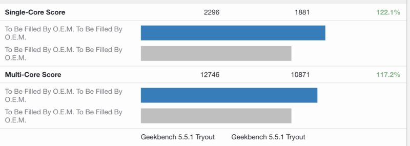 ASRock Industrial NUC BOX-255H Compared to BOX-155H Geekbench 5