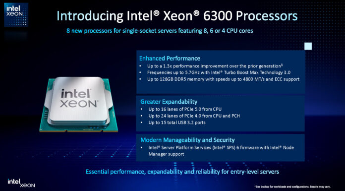 Intel Xeon 6300 Launched for Entry Servers with 2019 Core Counts Intel Xeon 6300 Series