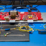 Marvell Development Board COLORZ III Tabletop Setup Optical Cables