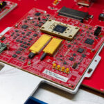 Marvell Development Board COLORZ III Tabletop Setup Optical Side Angle