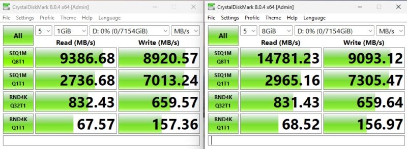 Solidigm D7 PS1010 CrystalDiskMark