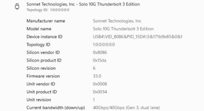 Sonnet Solo10G - 10GBASE-T Thunderbolt 3 Adapter with Multi-Gigabit Et – Flexx International Ltd