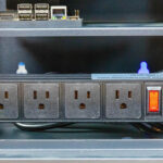 Tupavco 4 Outlet 10 In Rack PDU Installed