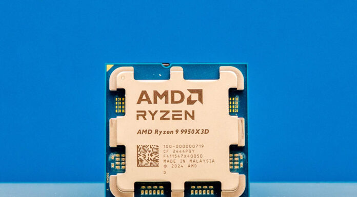 AMD Ryzen 9 9950X3D Review AMD Ryzen 9 9950X3D Chip Shot
