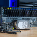 ASRock Rack 4U8G TURIN2 NVMe Drive Trays With Kioxia SSD