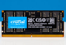 The Crucial 128GB DDR5-5600 SODIMM Kit We Are Using in Mini PCs Crucial CT64G56C46S5 DDR5 5600 SODIMM Front 1