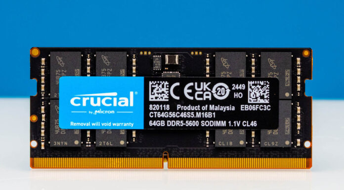 AI Data Center Markets are so Big that Micron is Exiting its Crucial Consumer Business Crucial CT64G56C46S5 DDR5 5600 SODIMM Front 1