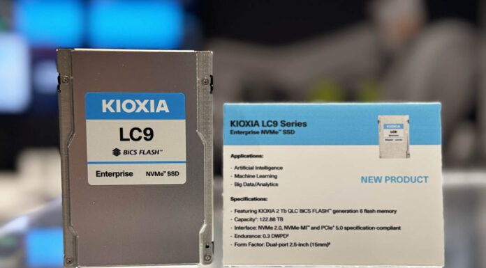 Kioxia LC9 122.88TB PCIe Gen5 NVMe SSD at NVIDIA GTC 2025 Kioxia LC9 With Specs NVIDIA GTC 2025