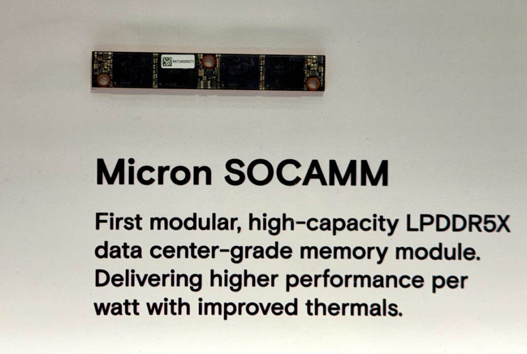 Modular 70 Micro Memory Micron SOCAMM Memory Powers Next-Gen NVIDIA Grace GB300 Servers