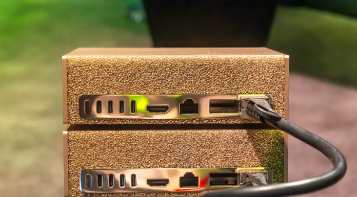 The NVIDIA DGX Spark is a Tiny 128GB AI Mini PC Made for Scale-Out Clustering NVIDIA DGX Spark 2 Node Cluster Front Angle 2