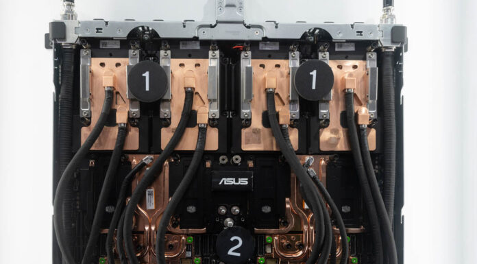 ASUS AI Pod NVIDIA GB300 NVL72 at NVIDIA GTC 2025 ASUS AI POD NVIDIA Grace Blackwell Close