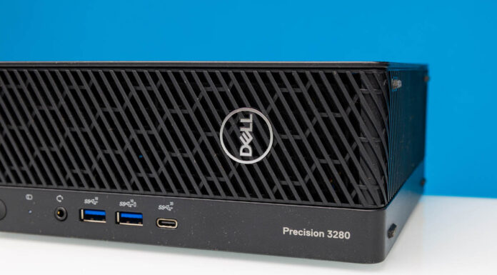 Dell Precision 3280 Compact Review A Neat Compact Workstation Dell Precision 3280 Compact Front Label