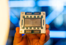 The IBM z17 Mainframe Brings AI with Telum II and Spyre IBM Z17 Telum II DCM In Hand Z Light Background 3