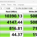 Kioxia CD8 P 30.72TB CrystalDiskMark 1GB