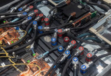 Pegatron NVIDIA GB300 NVL72 and More at NVIDIA GTC 2025 Pegatron Compute Tray Hot And Cold Cooling