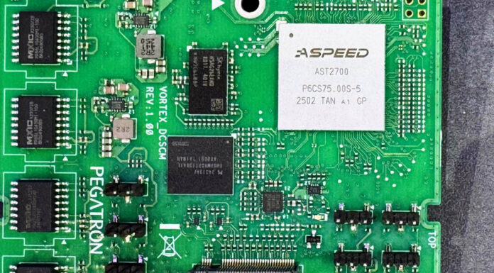 This is the ASPEED AST2700 Next-Gen BMC ASPEED AST2700 On DC SCM
