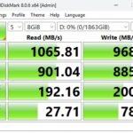 CrystalDiskMark Crucial X9 Pro 8GiB
