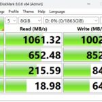 CrystalDiskMark Samsung T7 8GiB