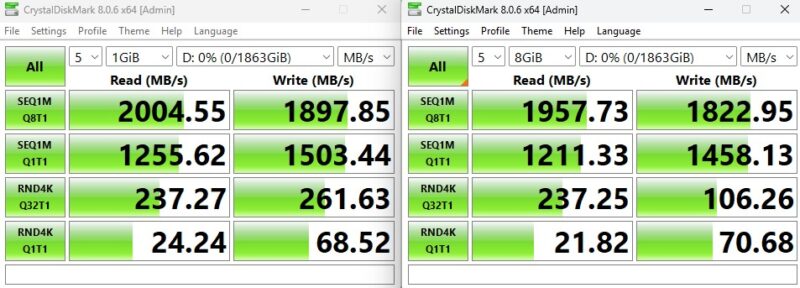 CrystalDiskMark Samsung T9