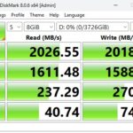 CrystalDiskMark Sandisk Extreme Pro 8GiB