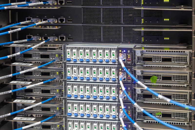 Dell AI Factory Franklin IR7000 NVIDIA NVLink Switch Trays And GB200 NVL72 Compute Trays Installed