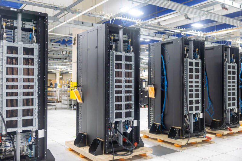 Dell AI Factory IR7000 Rear NVLink Cable Cartridges Installed