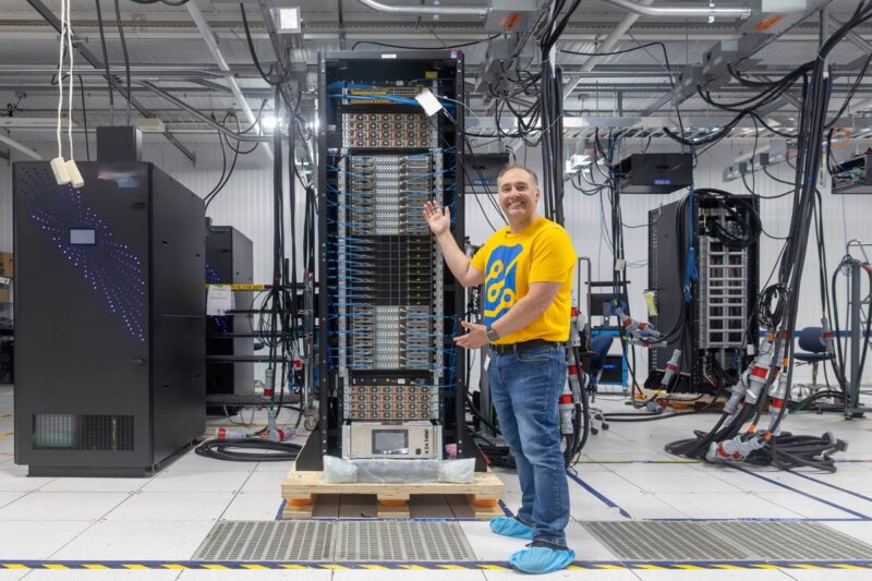 Dell IR7000 NVIDIA GB200 NVL72 Rack Running