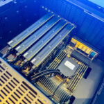 Intel Arc Pro GPUs At Computex 2025 4x Blower In A Xeon Workstation 1