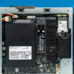 Minisforum MS A2 Internal Storage Side SSDs Installed 2